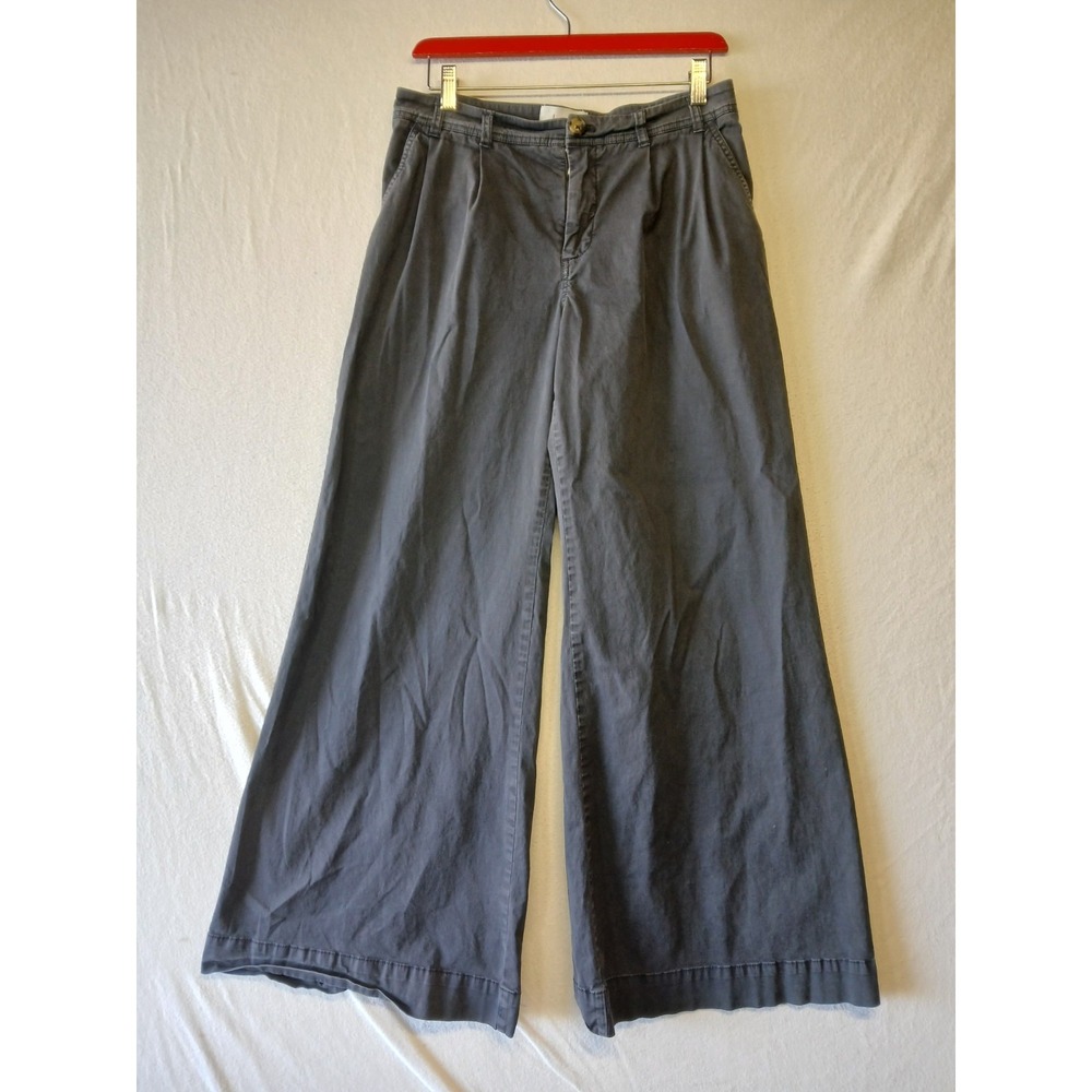 Anthropologie Size 4 Wide Leg Trousers Office Pants Quiet Luxery Corpcore